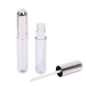 Cheap Moisturizing Silver Aluminum Head Cap Plastic Lip Glaze Tube Technology Sense for sale