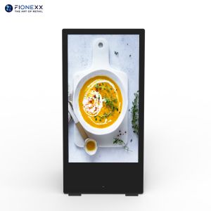 Metal frame Battery Powered Digital Signage 49inch 2000cd/m2