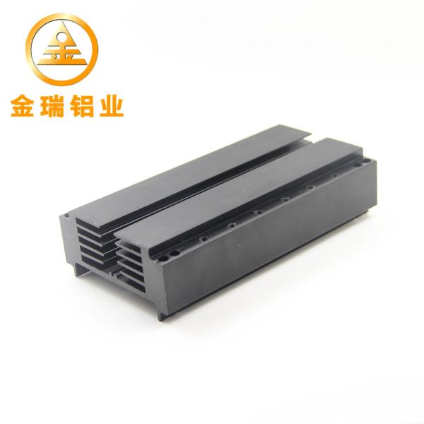 Quality Large Aluminum Heat Sink CNC Machining Black Color Easy Installation wholesale