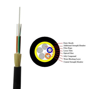 Single Double Sheath All Dielectric Self Supporting ADSS Fiber Optic Aerial