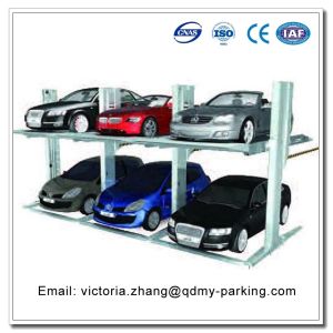 Two Post Simple Parking Lift Vertical Car Parking Valet Parking Equipment