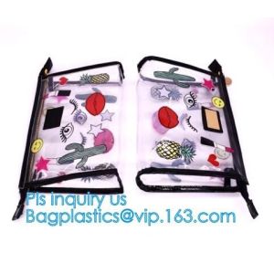 matt frosted PVC slider zipper bag plastic bag with zipper/pvc zipper lock