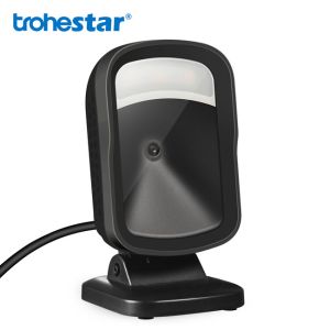 Trohestar 720P 2D Adjustable Desktop Barcode Scanner