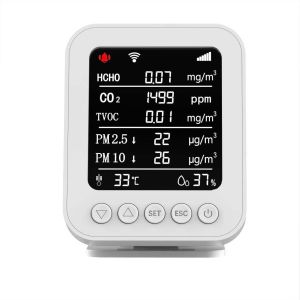 China PT05 Tuya APP Air Quality Tester - WiFi-Connected CO2/PM2.5/HCHO/TVOC Monitor for Household & Office on sale