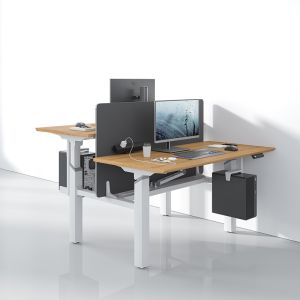 Wood Ergonomic Sit Stand Table Electric Height Adjustable Standing Desk