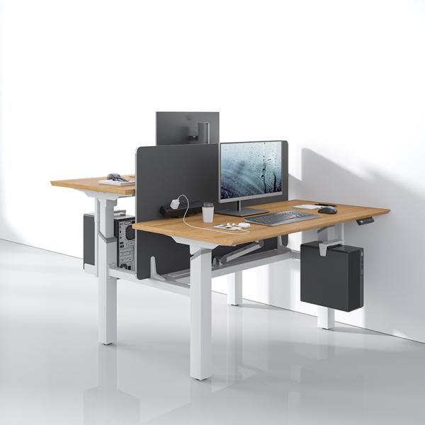 Quality Wood Ergonomic Sit Stand Table Electric Height Adjustable Standing Desk wholesale