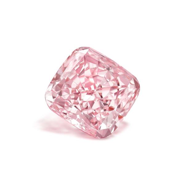 Sakura Pink Cushion Shape Lab Grown Diamonds Fancy Pink VVS-VS IGI Certified CVD Synthetic Diamond
