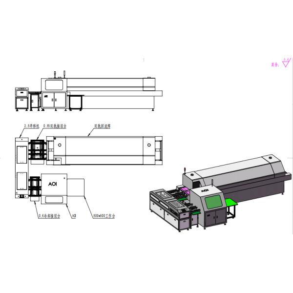 SMT Soldering inspection integrated production line (Double-track reflow