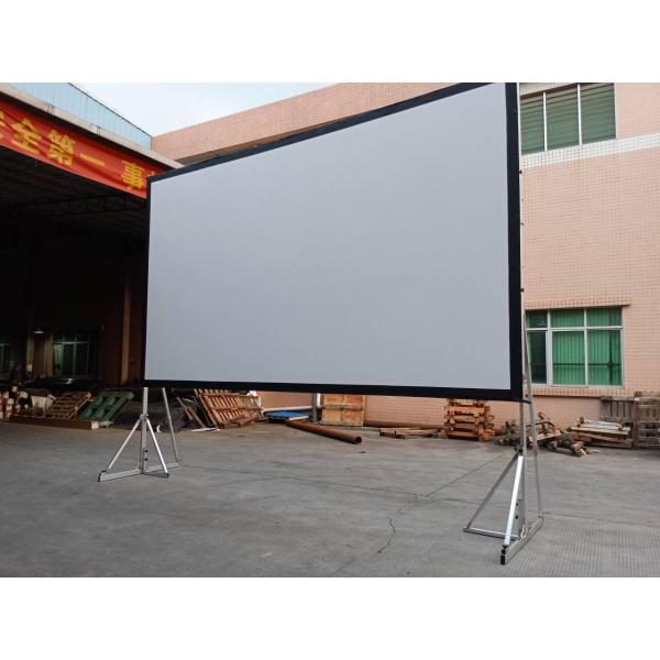Quality 220" 16 By 9ft Front And Rear Fast Fold Projector Screen With Full Dress Kit For Outdoor Projection wholesale