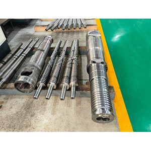 Integral Conical Twin Screw And Barrel With 0.03-0.08mm Chrome Plating Thickness