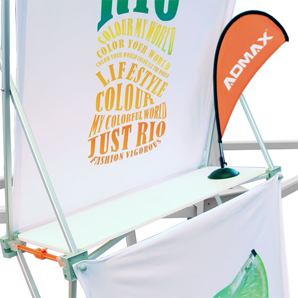 3 X 3 Pop Up Banner Stands With Plastic Buckle Connector Free Carrying Bag