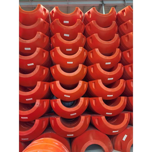 HDPE Pipe Floater with Temperature Range -40℃~+80℃ Orange/Yellow Color for