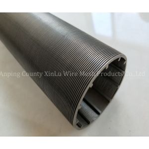Round 316L Stainless Steel Filter Element 30mm Slot Wedge Wire Pipe Non Magnetic