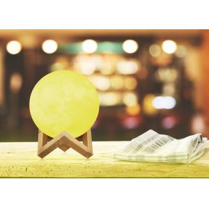 Moon Innovative LED Lighting , LED Lights For Home Use PVC Material With Wood