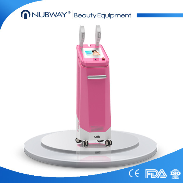 Quality SHR beauty care machine / SHR E light + cooling rf of hair removal vertical shr ipl wholesale