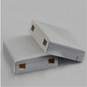 Wall Mounted Fiber Optic Connection Box 86*86mm Mini Size 2 Way Type