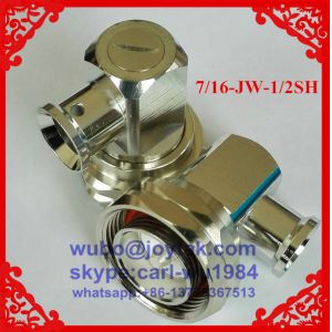 DIN 7/16 male connector right angle soldering type for 1/2superflexible cable