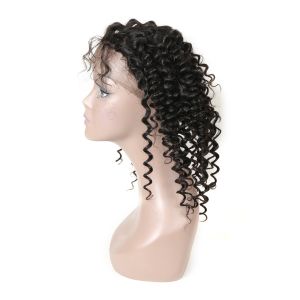 Real Transparent 360 Lace Frontal Closure 3 Bundles Deep Wave No Tangle