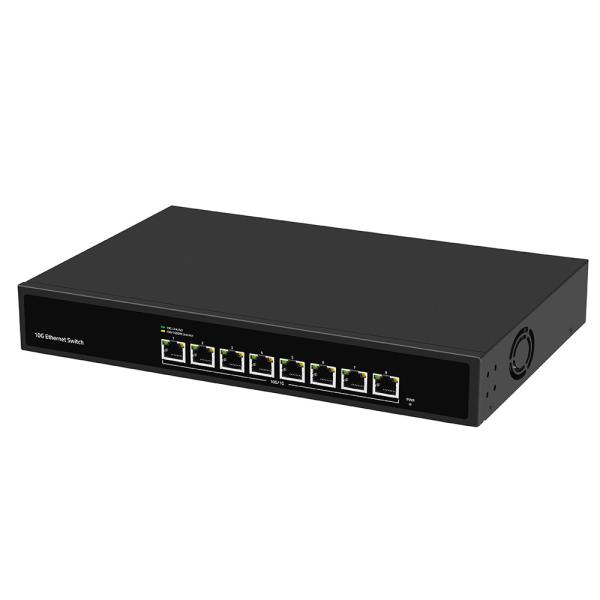 Quality Unmanaged Rack Mounted 10G Ethernet Switch with AC100V-240V Power Input and 1G/2.5G/5G Compatibility wholesale
