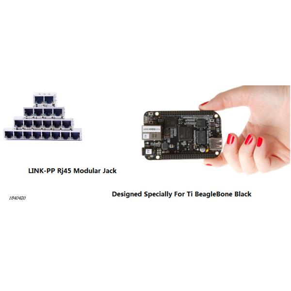 Vertical RJ45 Jack Network Cammeras , 180° Degree RJ45 Female Jack 1840420-1