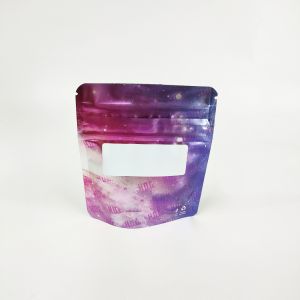 Digital Print Die Cut 3.5g Smell Proof Custom Mylar Bag 3 Side Seal Pouch