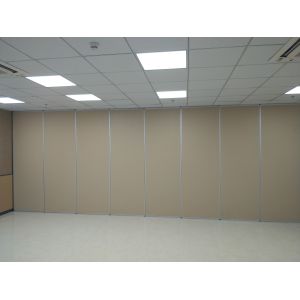 Movable Folding Partition Wall System Aluminium Frame Melamine Finish