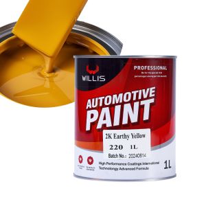 2K Factory Direct Acrylic Liquid Paint Earthy Yellow with Metallic Finish for