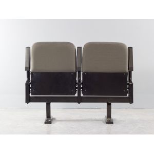 Folding Fabric Beam Mounted Stadium VIP Chair With Armrest
