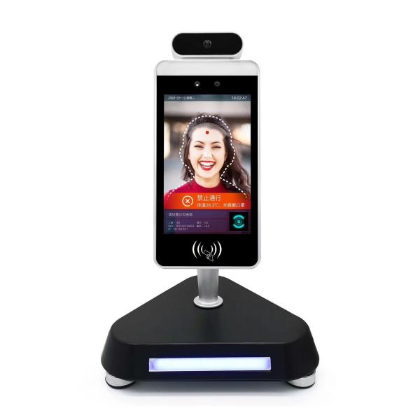 Face Capacity Dual Ai Camera 8 '' Lcd Face Recognition Device With No Contact