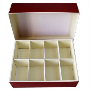 Eco-friendly Square Red Printed Recycled Cardboard Paper Gift Boxes for Moon