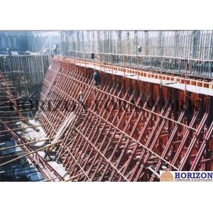 Single side formwork for retaining wall