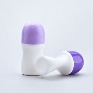 30ml Small Roller Ball Bottles Mini Deodorant Perfume WIth Purple Cap