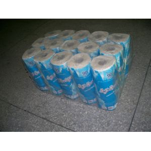 Personalized Embossing Kitchen Paper Hand Towel Tissue 90 Sheets / Roll