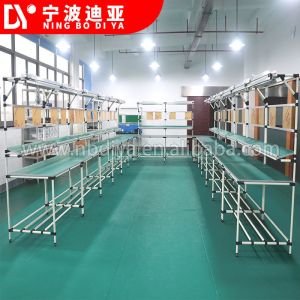 Customized Industrial PE Coated Lean Tube Anti Static Workbench For Factory