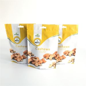 Custom Printing Plastic Pouches Packaging Stand Up Zipper Bag With One Way Degassing Valve