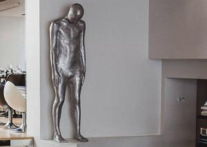 Cheap Life Size Matt Finish Standing Man Stainless Steel Figure Ss Sculpture for sale