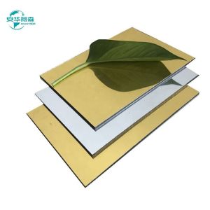 China 5mm Thickness Mirror Acp With Customized Pe Coating And Pe Coating on sale