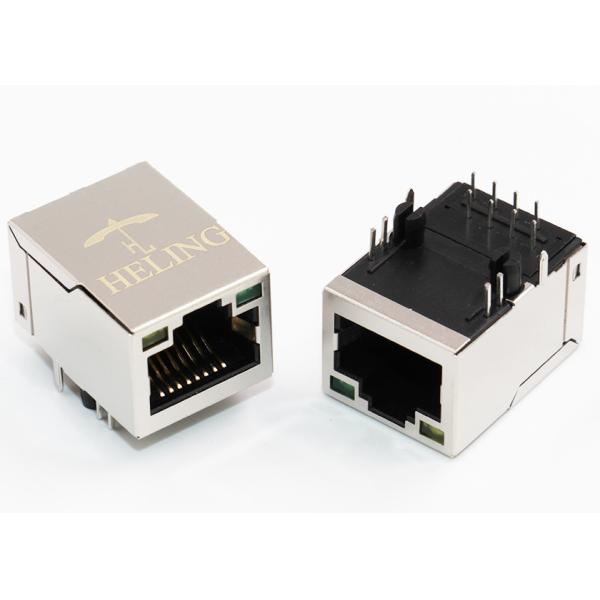 100 Base - T Integrated Magnetics RJ45 , IEEE802.3af RJ45 With Integrated