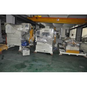Double Head Material Frame Decoiler And Straightener Servo Feeder Automation