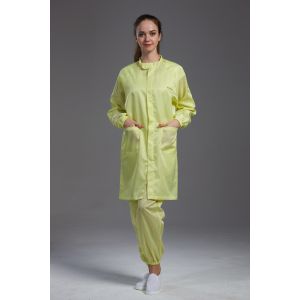 Buy cheap Anti Static ESD labcoat smock Resuable Class1000 with straight open zipper stand from wholesalers