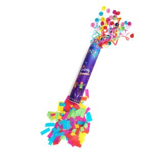 Disposable Handheld 25cm Double Head Birthday Confetti Cannon