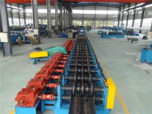 Cheap Three Waves Guardrail Roll Forming Machine with Conveyor Table Hydraulic Decoiler for sale
