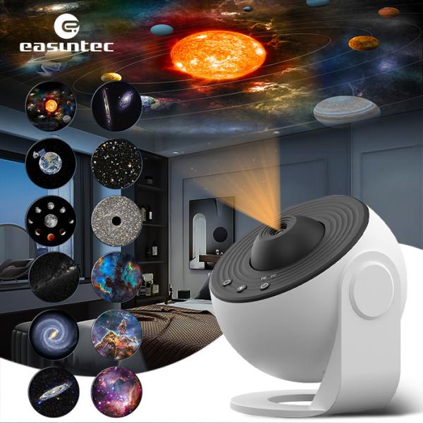 Switch Button Planetarium Galaxy Projector 12 HD 4K Film Discs 360 Degree