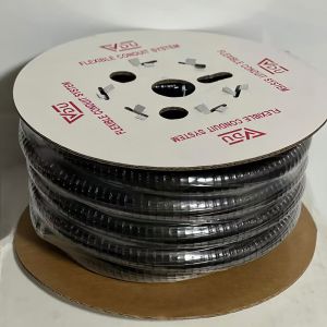 Black PVC Coated Flexible Hose For Abrasion Resistance In Industrial Environment