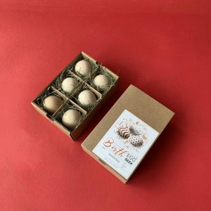 Custom Corrugated Cardboard Egg Cartons Trays Brown With Divider