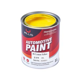 Solid Metallic Bright Liquid Lemon Yellow Color 2k Colour Paint For Car