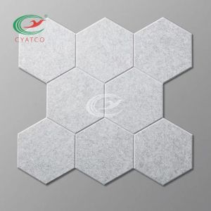 Fireproof Nontoxic Hexagon Sound Panels , Multipurpose Hexagon Acoustic Tiles