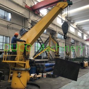 Fixed Boom 4T Pedestal 2.6M Jib Ship Deck Cranes