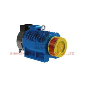 Cheap Elevator Lift Component Gearless Traction Machine With 160mm / 180mm Sheave Diam for sale