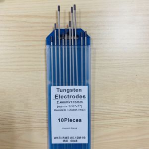 WE3 Tungsten Electrodes Black Head Composite Tungsten 2.4mm*175mm Ideal for TIG